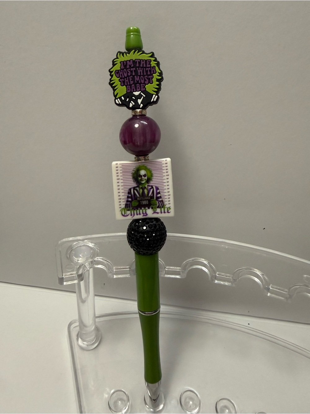 New Beaded Beetlejuice Themed Pen